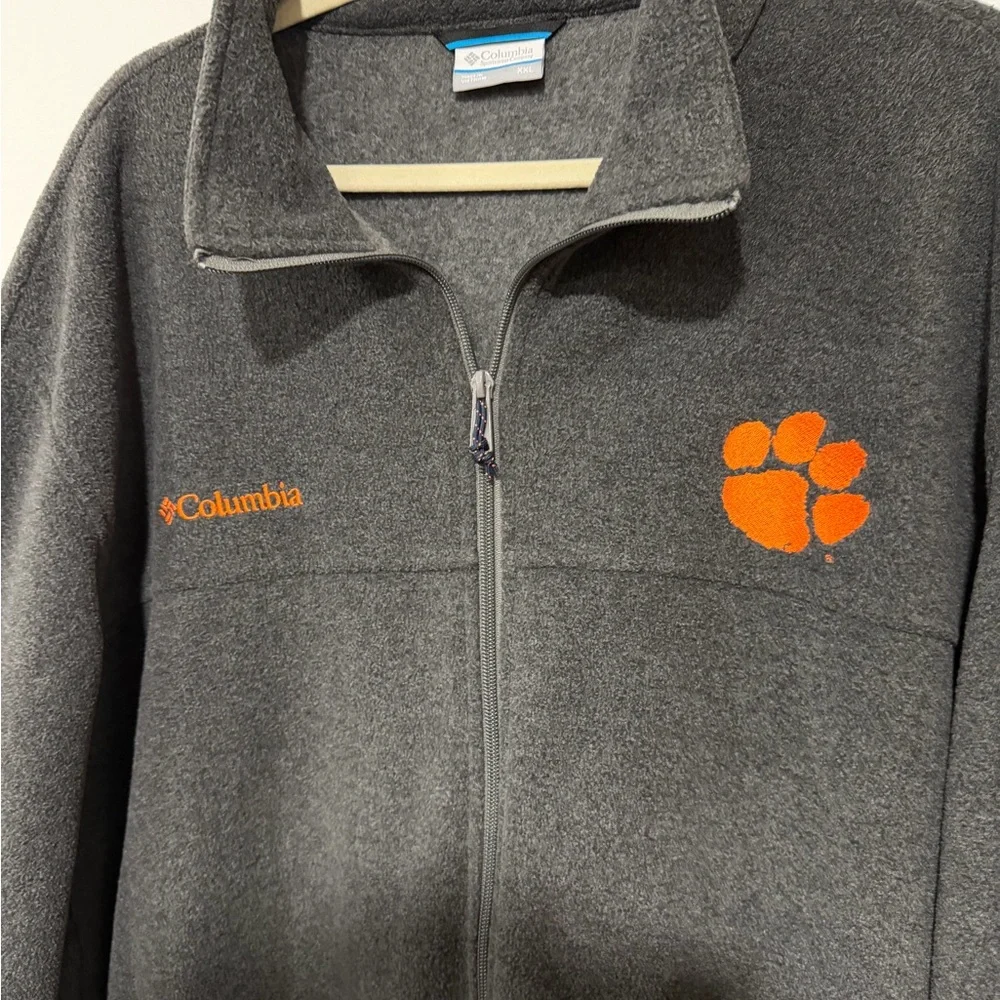 Columbia Men's Gray Clemson Tigers Flanker IV Fleece Full-Zip Jacket XXL